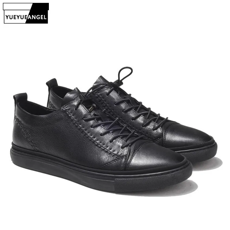 Top Condução 2019 Low Calçados Sapatos Trainer red Verão Preto Flats Black Up Masculinos Sneakers Do Casuais Lace Homens Couro De Genuíno Punk Luxo qzZZ76