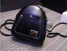 Mode frauen kleine pu-leder rucksack zwei schulter rucksack für reise campus student multi funktion rucksack