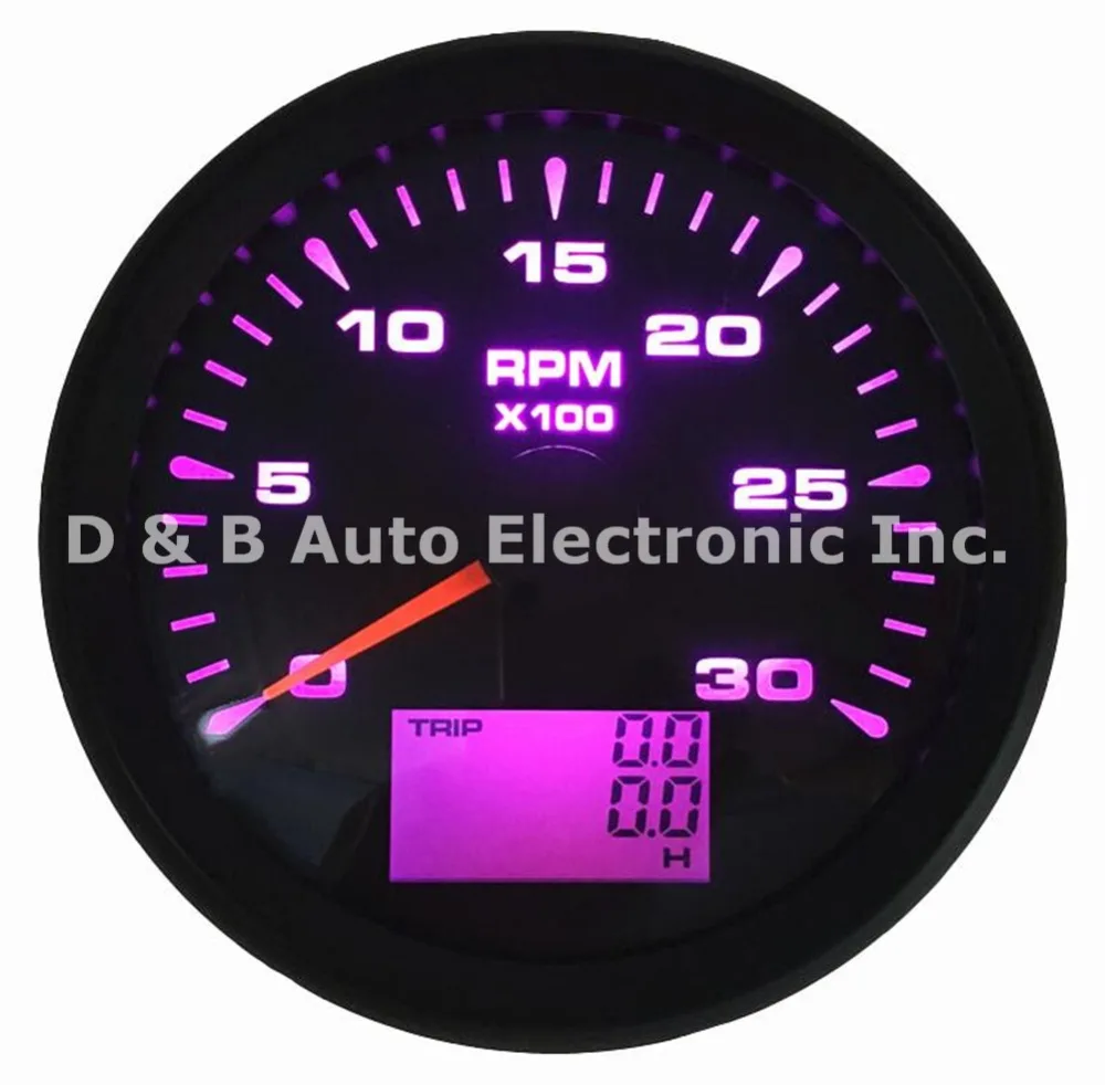 Buy 1pc 0 3000RPM Tachometers Gauges 85mm Lcd Rec
