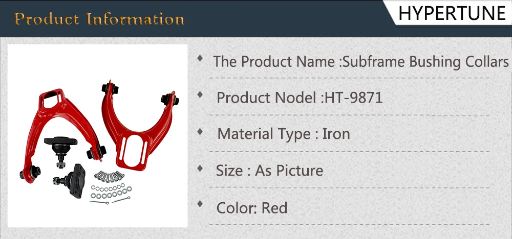 Hypertune-регулируемый(L& R) передний верхний рычаг управления развал комплект для HONDA CIVIC EK 96-00 HT9871