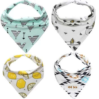 

Wholesale 10pcs/lot Cotton baby bibs Burp Cloths Lovely Cartoon Baby Towel baby bandana bibs dribble bibs Kids Triangle Scarf
