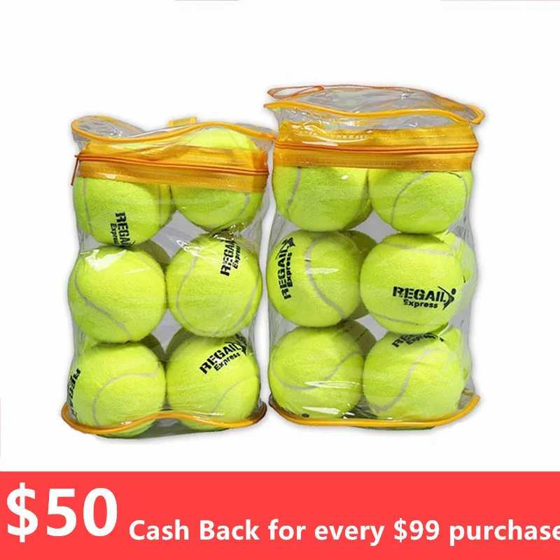 

12pcs/pack Quality Tennis Practice Balls Durable Self-study Training Tool Pressure Tennis Ball Outdoor Cricket Supplies Q1308CMF