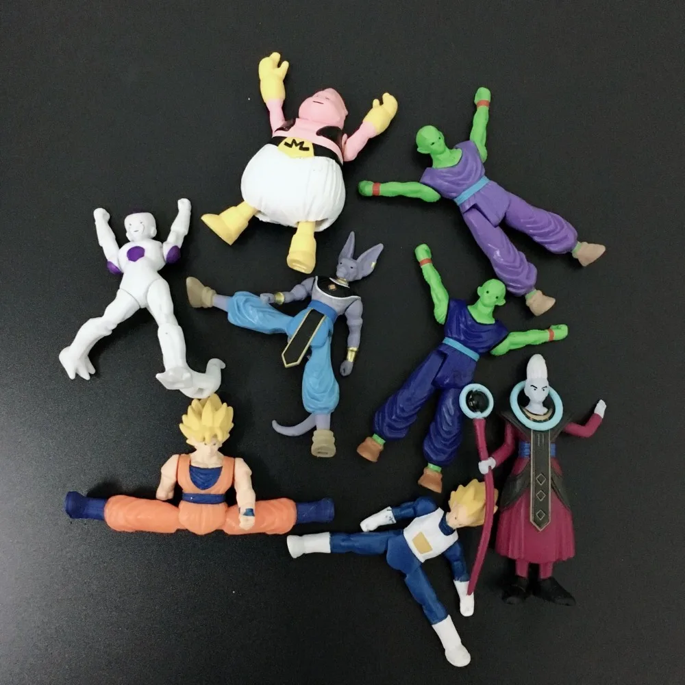 3 шт. 7 см японский мультфильм Аниме 7 Dragon ball Z фигурки Куклы Дети ПВХ модель игрушки Вегета Kakrot сон Гоку d11