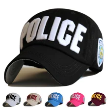 Горячая вышивка письмо полиции бейсболка Snapback кепки s Casquette шляпы повседневные кепки Gorras папа головные уборы для мужчин и женщин унисекс