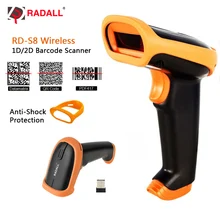 RADALL Wireless Barcode Scanner Wired bar code Scanner Handheld 1D/2D QR Bar Code Reader for Inventory POS Terminal RADALL Wireless Barcode Scanner Wired bar code Scanner Handheld 1D/2D QR Bar Code Reader for Inventory POS Terminal