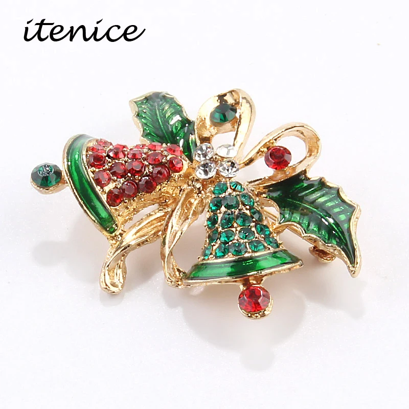 Itenice 2018 Newest Christmas Series Brooches Men Women Colourful