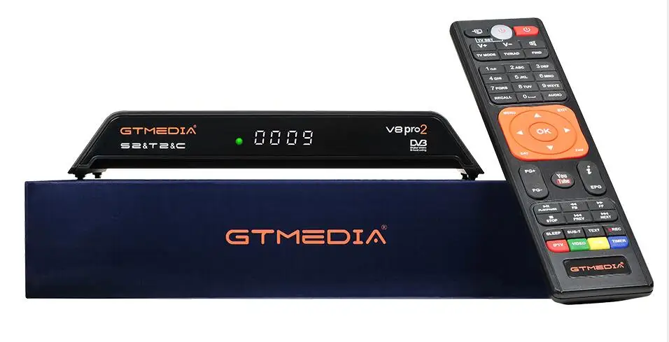

Satellite TV Receiver Gtmedia V8 pro 2 H.265 DVB-S2+T2+DVB-C Satellite Receiver Built in WIFI PowerVu Biss Free sat v8 golden