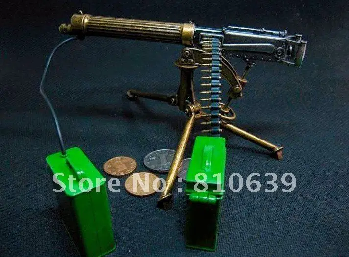 Mini Cross Fire Heavy Machine Gun KeyChain Maxim machine gun Keys Ring