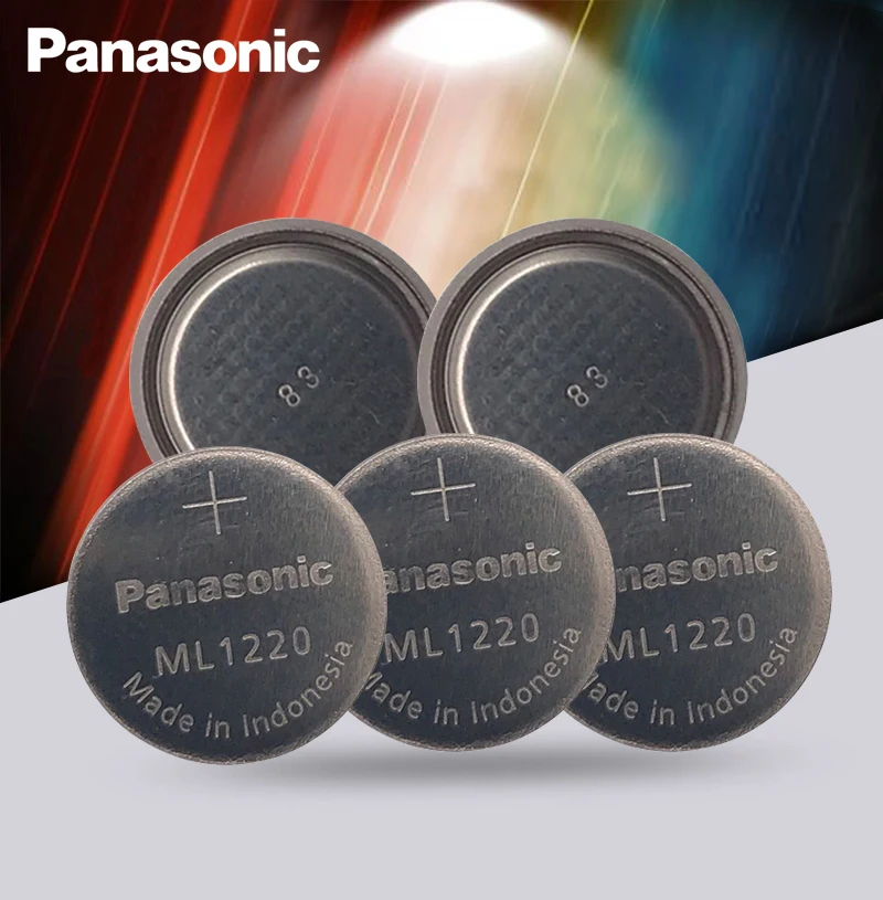Panasonic ML1220 3V ML 1220 перезаряжаемый КМОП RTC биос резервный сотовый Кнопка монета батареи