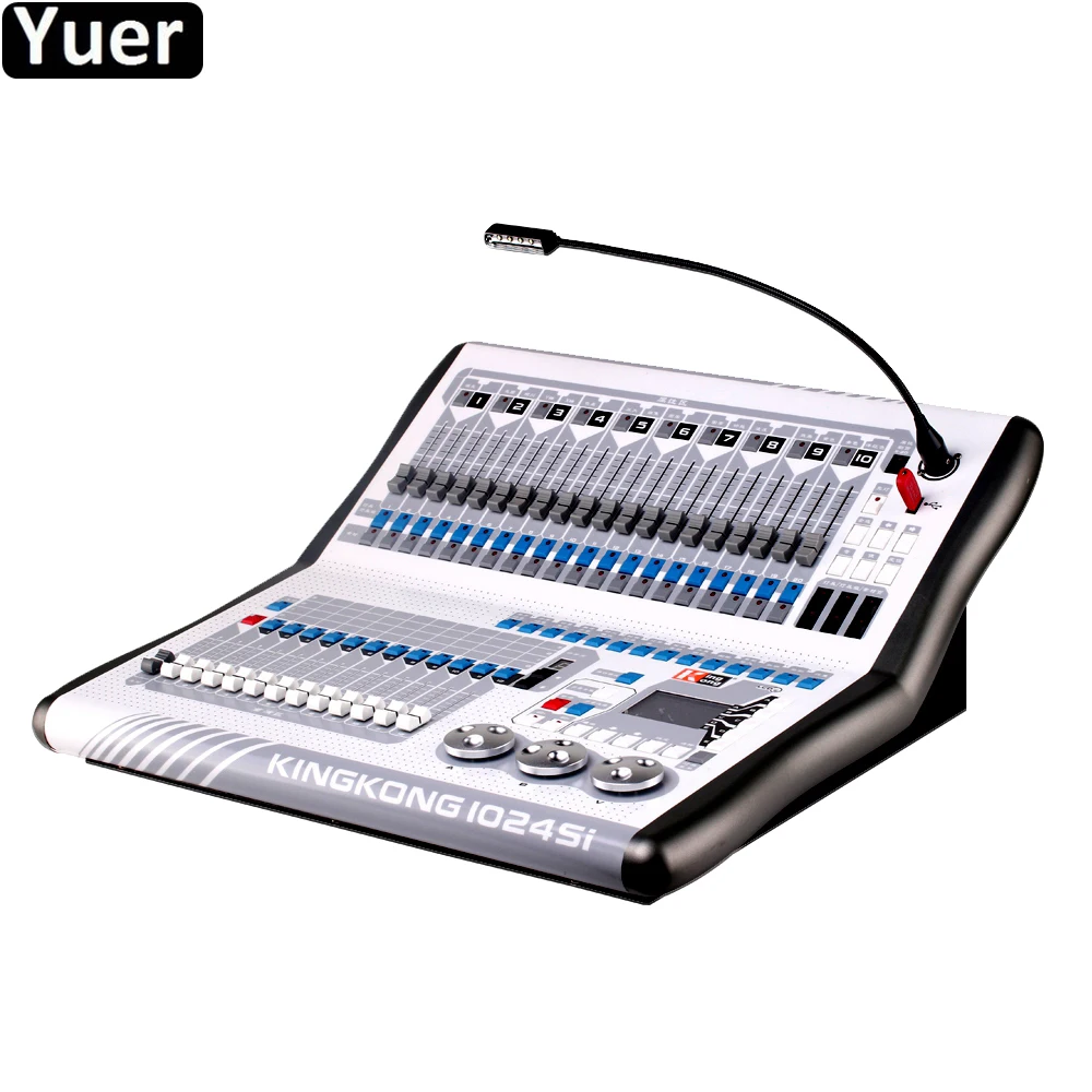 

Dj Equipment King kong 1024si DMX Controller Moving Head Lighting Console Computer Stage Lights Controller With Flight Case