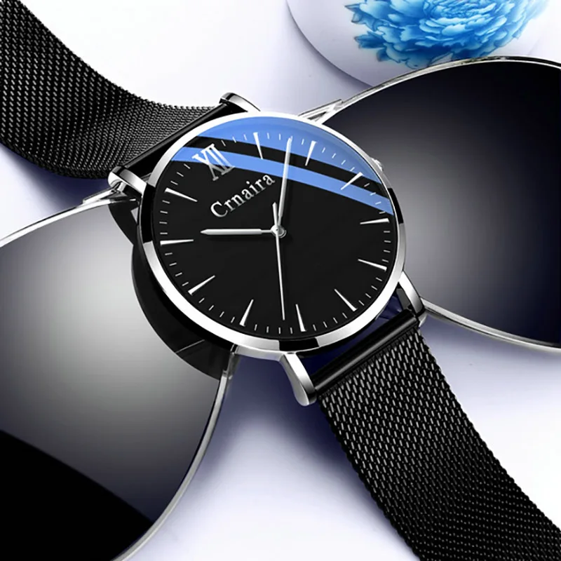 Ультратонкие мужские наручные часы мужские часы люксовый бренд Мужские часы Бизнес Кварцевые наручные часы для мужчин Relogio Masculino