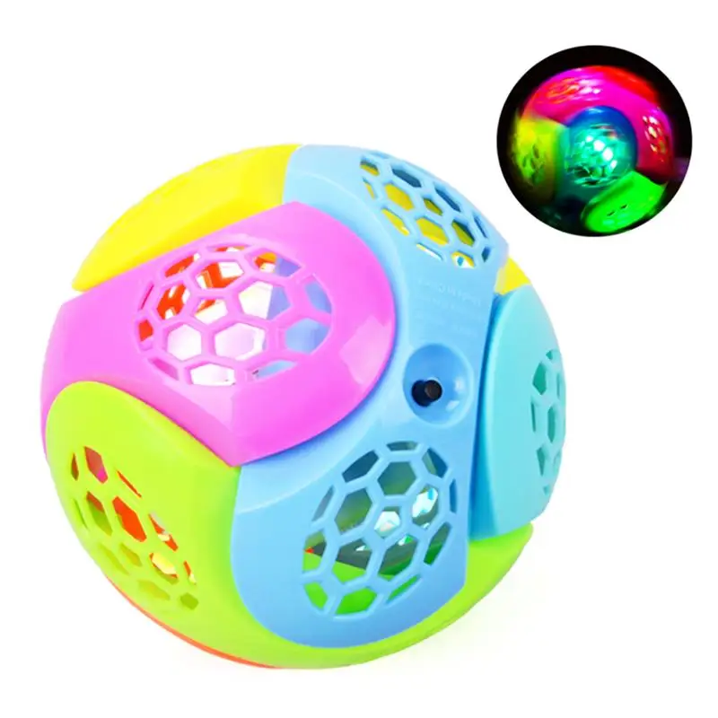 Light-Up Jumping Ball LED Self Bouncing Fusion Hippity Jumper Power Flashing Toy 