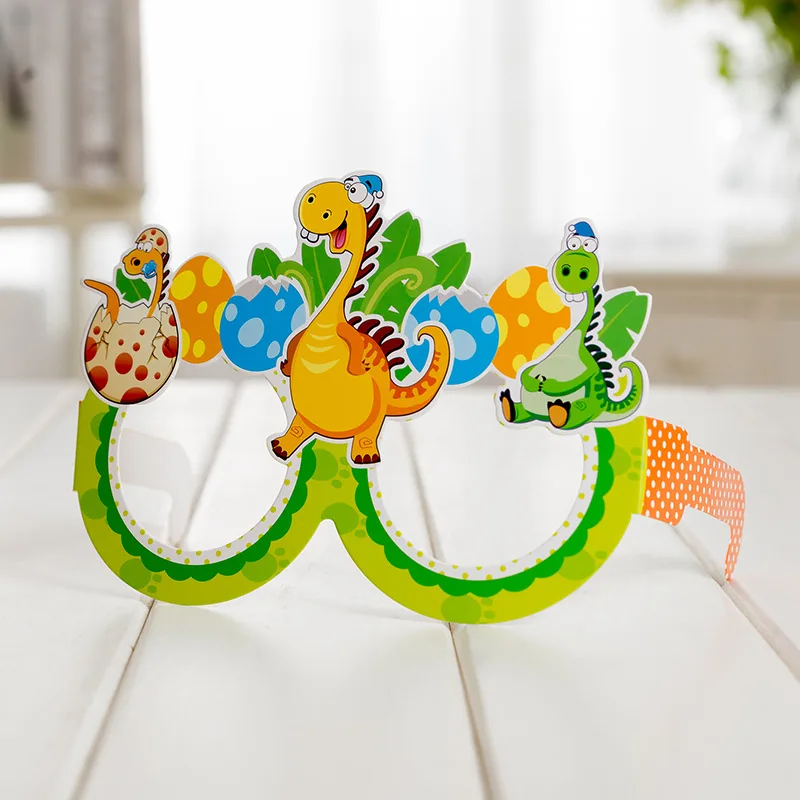 

Children Kids Dinosaur Dino Theme Party Masks 8pcs