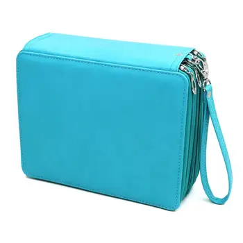 

hot-168 Slots Super Large Capacity Pen Bag with Zipper Strap for Prismacolor Watercolor Pencils, Colored Pencils, Marc