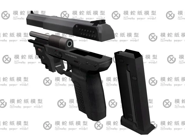 1:1 FN57 пистолет непальная 3D бумажная модель