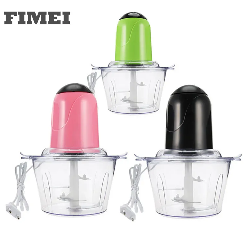 

2L Powerful Meat Grinder Multifunctional Household Electric Food Processor Stainless Steel Meat Cutter Blender Chopper Electric