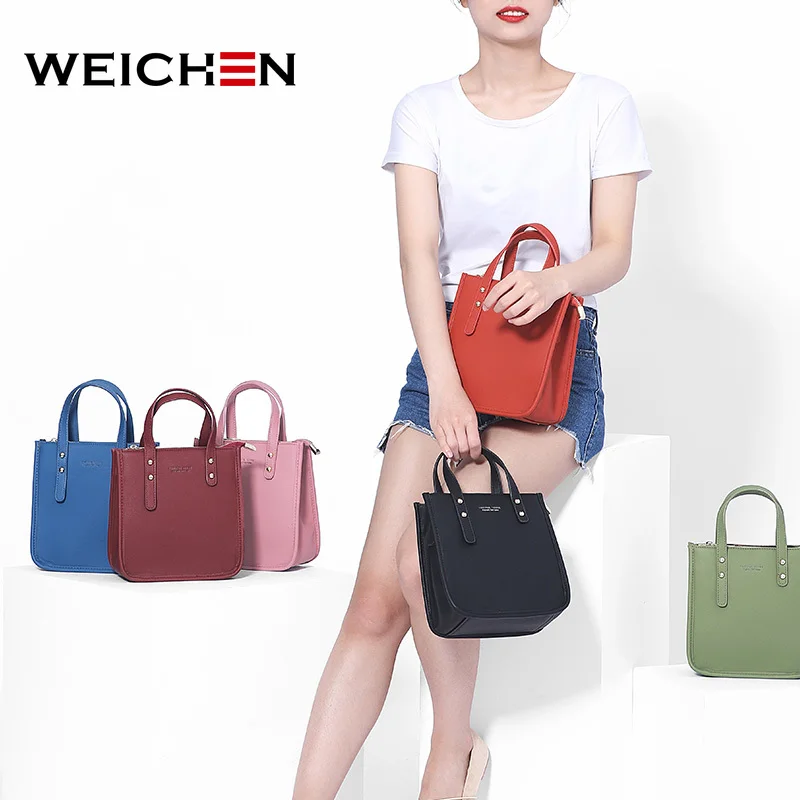 WEICHEN 2019 Новый плечо и кожаные женские сумочки Crossbody сумка женская высокое