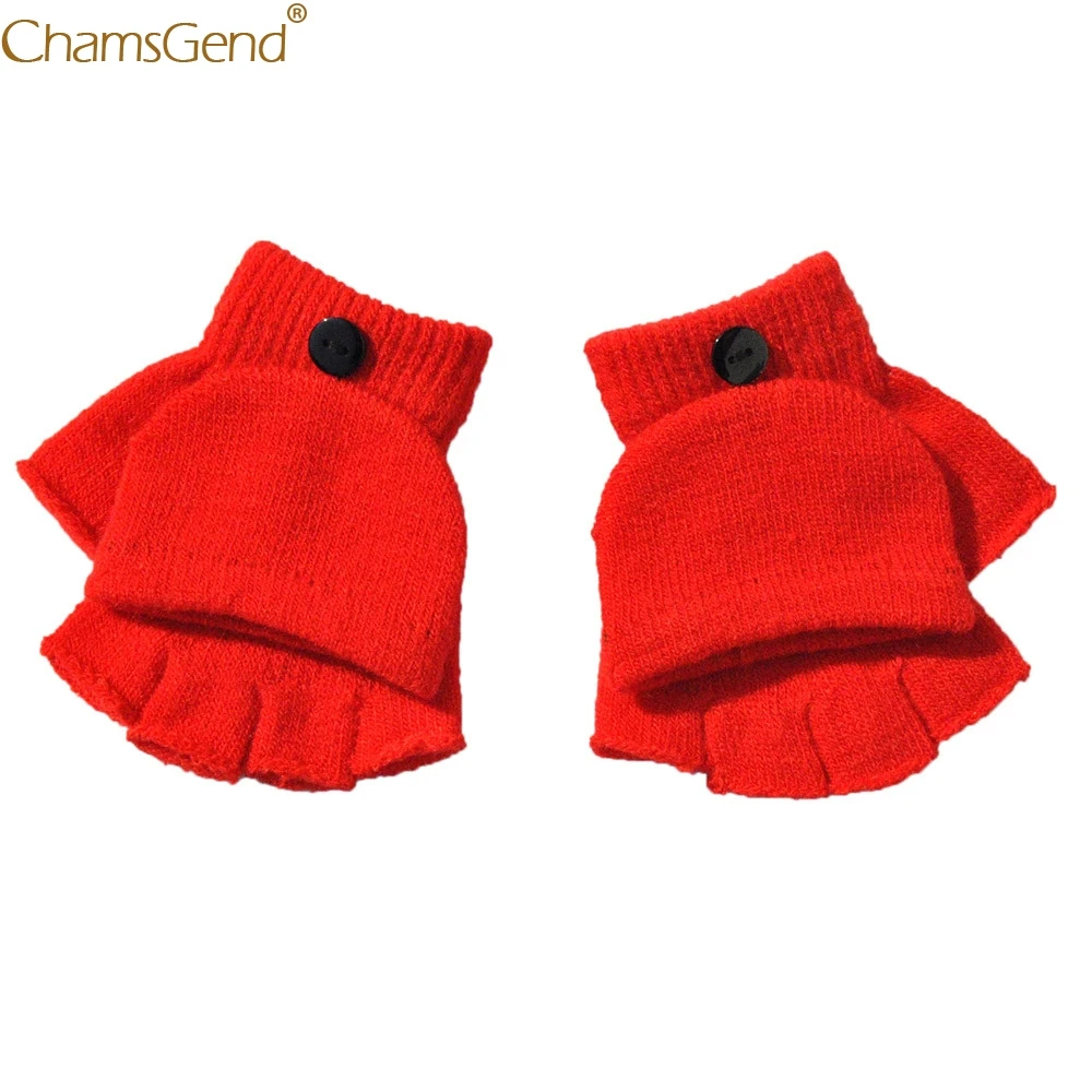 

Hot Fingerless Gloves 7 colors Boys Girls Winter Hand Wrist Warmer Flip Cover Fingerless Gloves Warm Gloves Nov7
