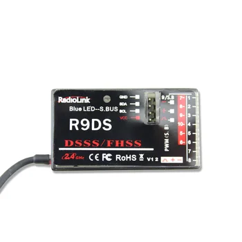 

RadioLink R9DS 2.4G 9CH DSSS FHSS Receiver for RadioLink AT9 AT9S AT10 Transmitter RC Helicopter Multicopter Support S-BUS
