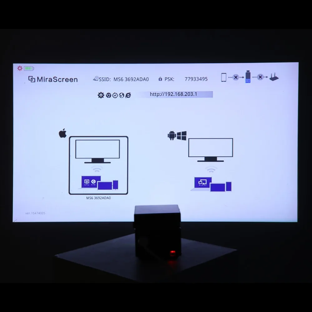 Exquizon S6 мини DLP проектор wifi беспроводной карманный портативный смарт с поддержкой