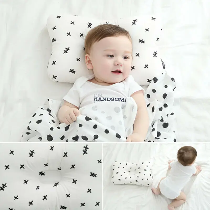 

New Toddler Baby Infant Newborn Sleep Positioner Support Pillow Cushion Prevent Flat Head Baby Pillow