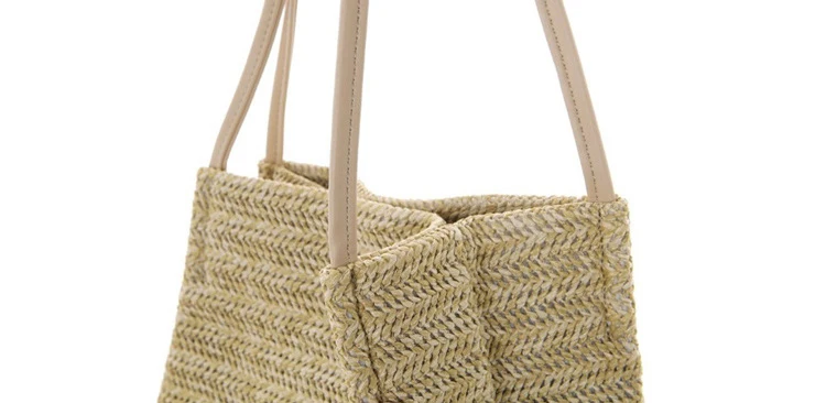 Yogodlns летние женские прочные плетеные соломенные пляжные сумки льняная тканая сумка-ведро Повседневная Сумка-тоут сумки вязаные сумки из ротанга