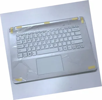 

New US white keyboard for Sony SVF1421S1EW SVF1421TSTW SVF1421USTW SVF1421V1CW SVF1421V1EW Palmrest with touchpad with backlit