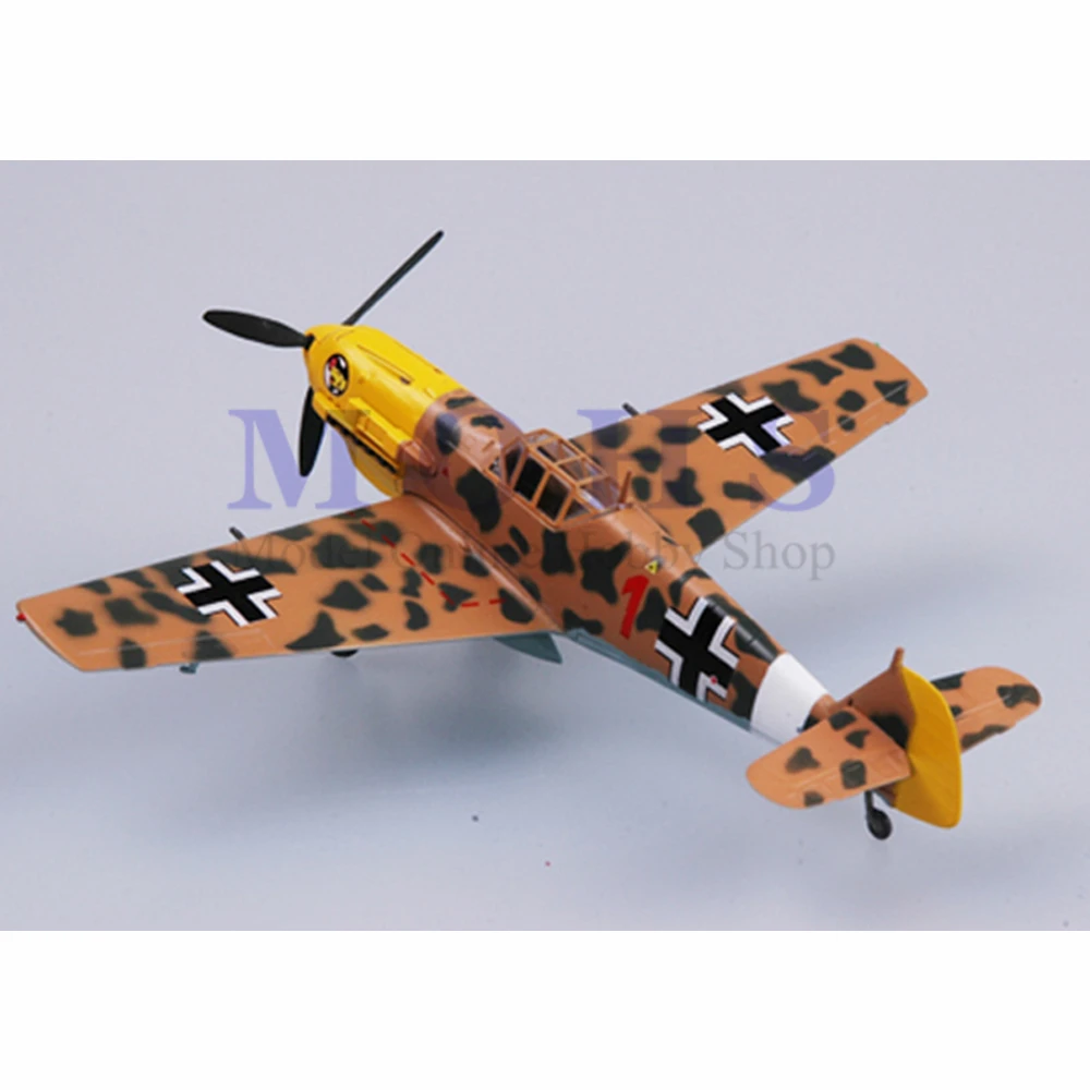 

EASY MODEL 37278 1/72 Assembled Model Scale BF109 Finished Model Scale Airplane Scale Aircraft Warbird BF-109E-JG27