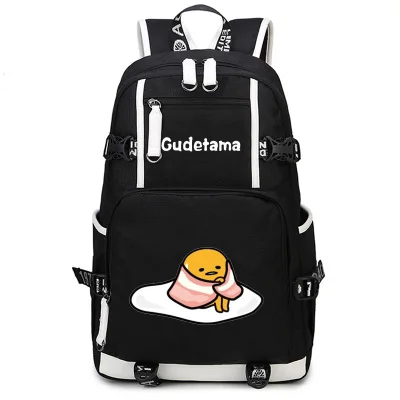 Gudetama рюкзак аниме косплей нейлоновая школьная сумка дорожные сумки|nylon school
