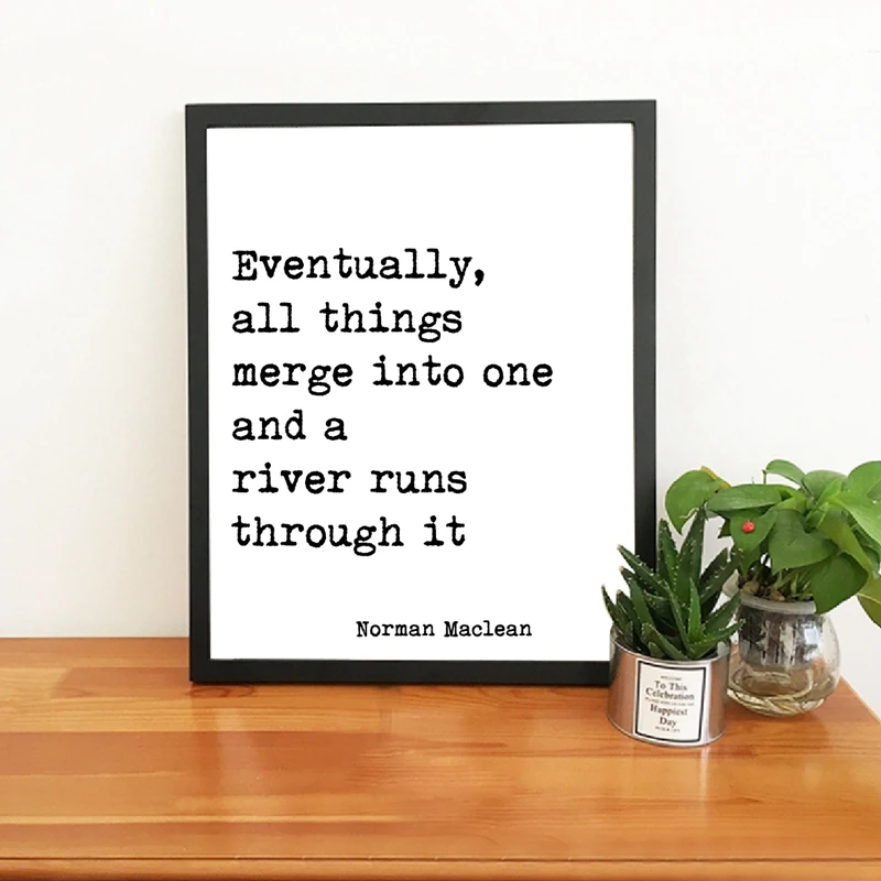A river runs through it wall art print
