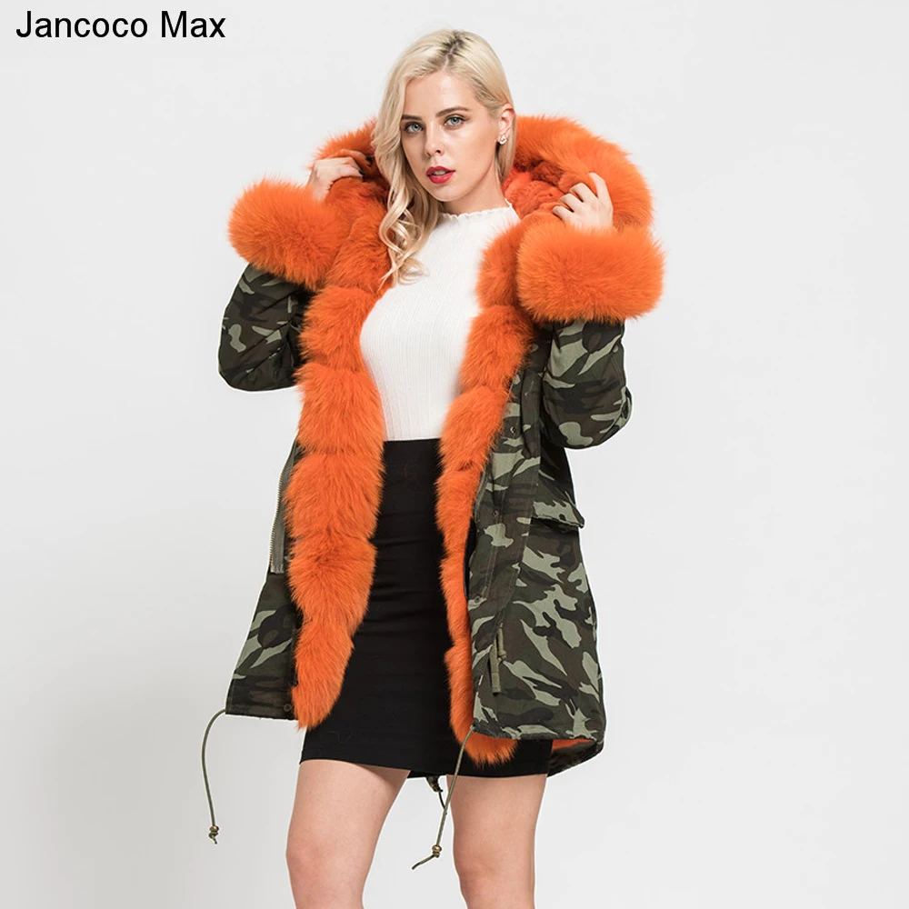 Куртка Паркера Jancoco Max теплая зимняя парка с капюшоном и воротником | Шубы и дубленки -32960782280