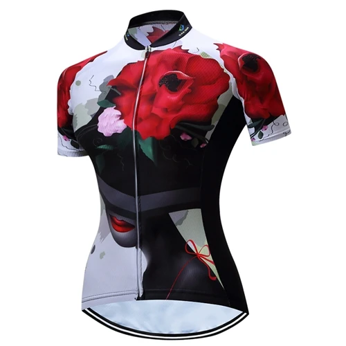 CC6305 TELEYI, женские майки для велоспорта, топы для велоспорта, MTB, Майки с коротким рукавом, Майо, для девушек, для улицы, дышащие, одежда для велоспорта - Цвет: CC6305