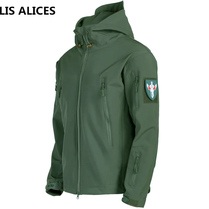 

LIS ALICES Clothing Autumn Men's Military Camouflage Fleece Jacket Army Tactical Clothing Multicam Male Camouflage Windbreakers