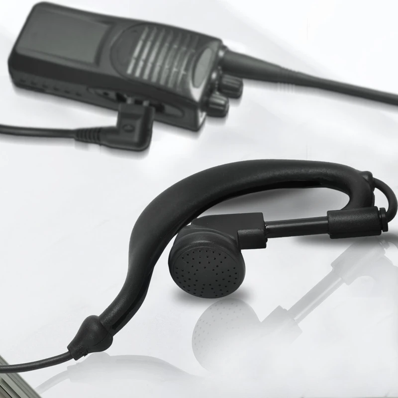 

Security 2-Pin G Shape Earpiece Headset Mic Compatible For Motorola Radio Walkie Taikie cls1110 sv10 xtn446 MU11