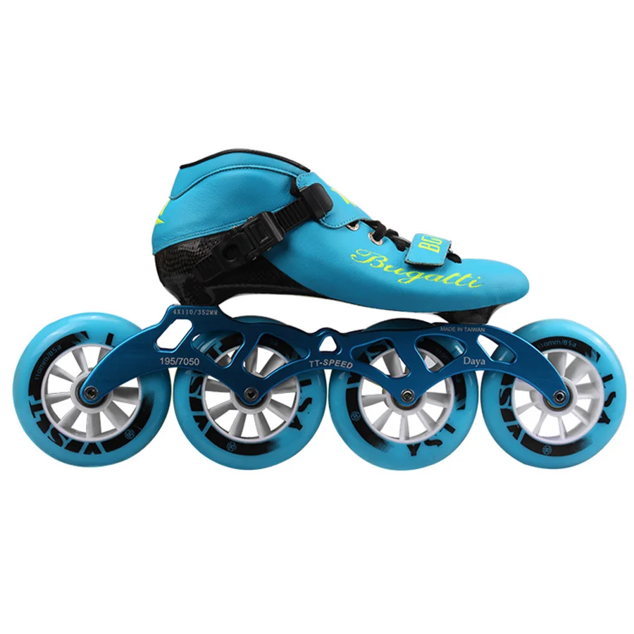 

Speed Inline Skates Carbon Fiber Professional 4*100/110mm Competition Skates 4 Wheels Racing Skating Patines Similar Powerslide