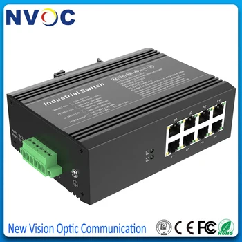 

10/100/1000M 8Port RJ45 Unmanaged Industrial Fiber Media Converter,8-port 1000M Unmanaged Industrial Ethernet Switch