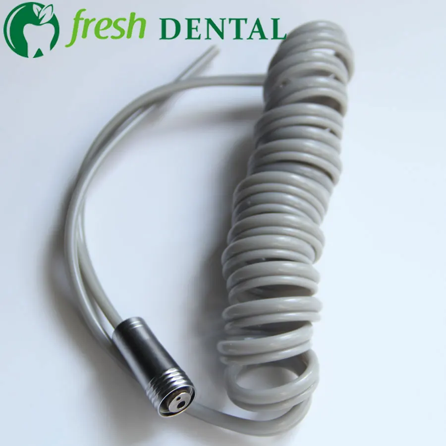 1 PC Dental 2 Holes High Speed handpiece Spiral type Hose Tubing With Connector Dental Chair