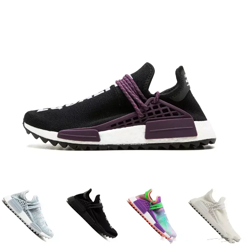 

Earth BBC Holi Cream trail Running Shoes Men Women Pharrell Williams HU Runner Glow sports Trainer sneaker 36-45