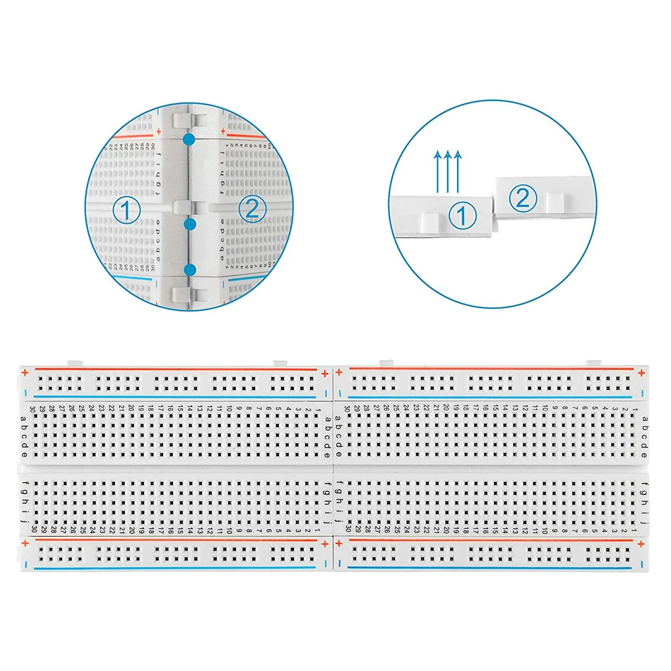 Макетная плата 830 Tie Point Solderless прототип печатной платы 830 Pin PCB хлебная плата MB-102 MB102 тестирование Разработка DIY для Arduino RPI