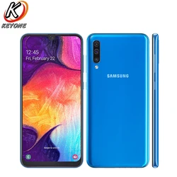 Перейти на Алиэкспресс и купить new samsung galaxy a50 a505f-ds lte mobile phone 6.4дюйм. 4/6gb ram 128gb rom exynos 9610 octa core android 9.0 dual sim smart phone