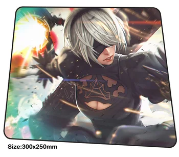 

NieR:Automata mousepad 300x250x3mm gaming mouse pad big gamer mat High quality computer desk padmouse Halloween Gift play mats