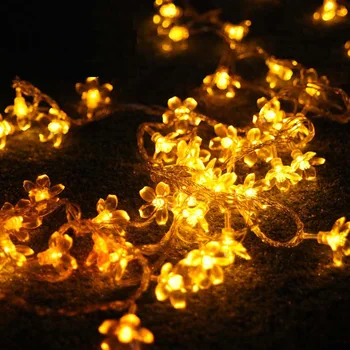 

4M 40 led 3 AA Battery LED Fairy String Lights Luminaria Cherry Blossoms Wedding Christmas New Year Lights