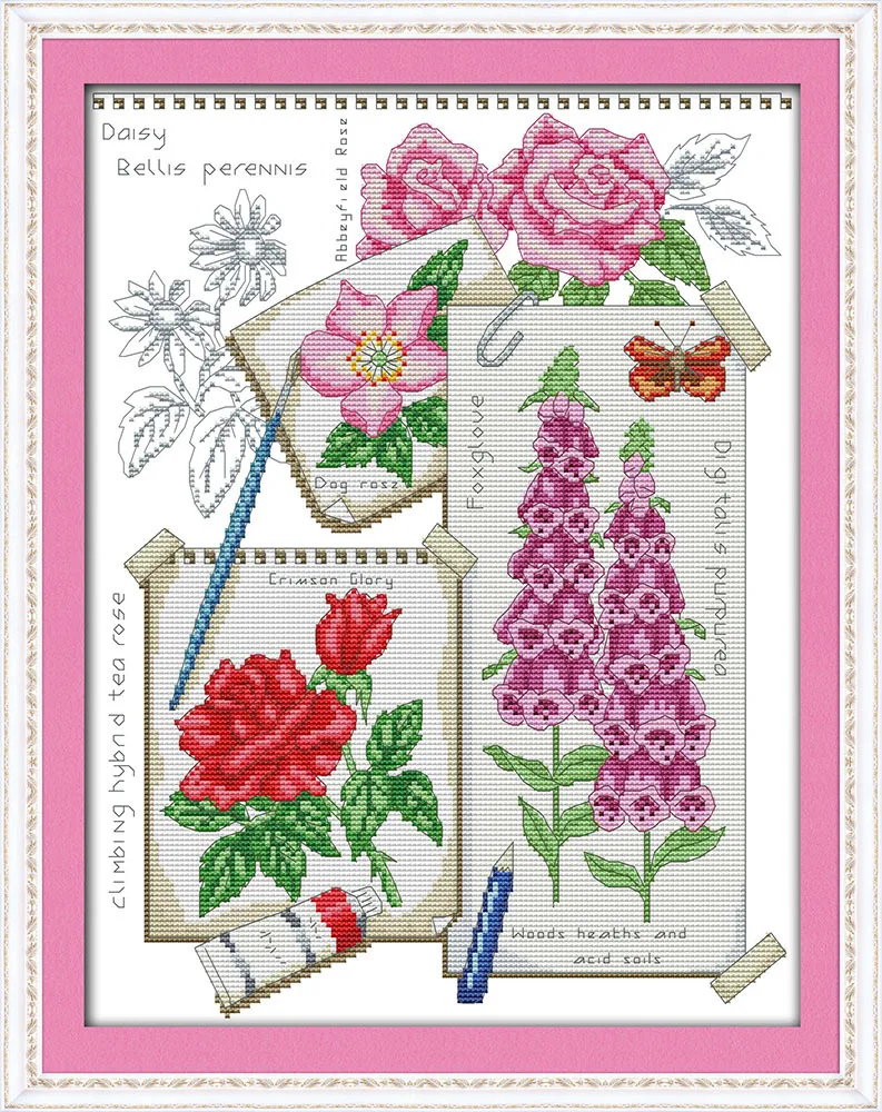 

Draw the summer Printed Canvas DMC Counted Cross Stitch Kits printed Cross-stitch set Embroidery Needlework