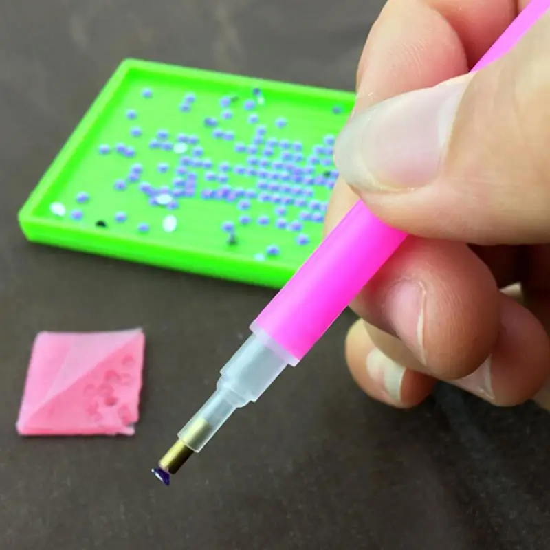 DIY 10 шт. 2*2 см алмазная паста наклейка Dotting горный хрусталь бриллианты шариковая ручка бурение грязи дизайн ногтей инструменты