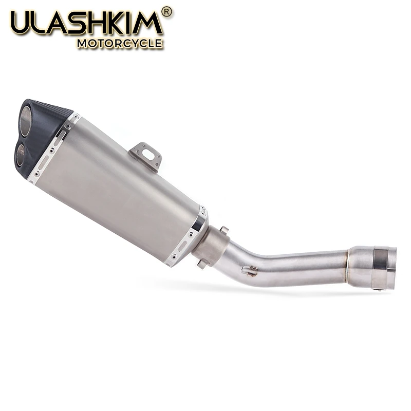 

Motorcycle Full System Exhaust Escape Muffler Middle Connect Link Pipe Slip On For YAMAHA FZ1 FZ1N FZ1000 2005 to 2016 DB-KILLER