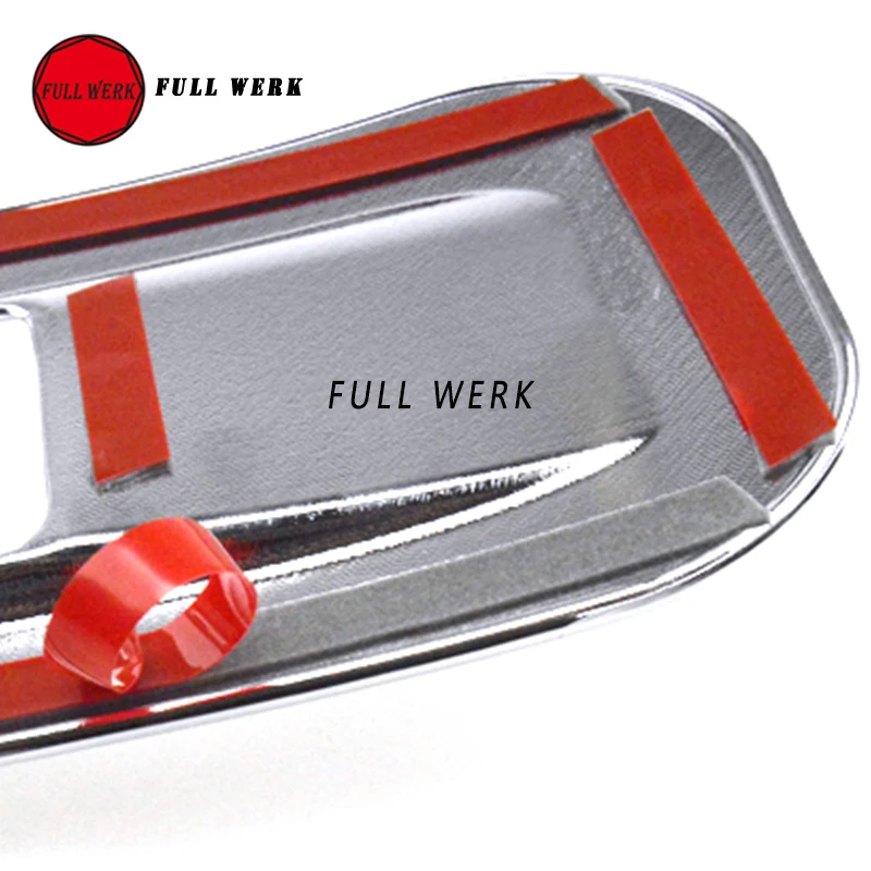 Car Styling ABS Chrome Rear Fog Lamp Light Trim Cover fit for Touareg 2011-2015 Decoration Sticker Protector Exterior Accessory