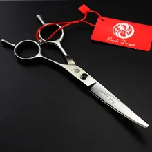 549#6.0 ''бренд фиолетовый дракон высшего сорта парикмахерские Ножницы JP 440C дома и салон Парикмахерская Curve Резка ножницы ножницы волос