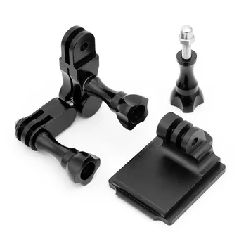

BGNing Universal Adapter+Helmet Aluminum Fixed Mount+ Screw Nut parts for GOPRO3+/4/5/ SJ/XiaoYi/GitUp Sports Camera