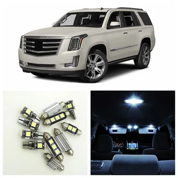 

17pcs White Canbus Car LED Light Bulbs Interior Package Kit For 2007-2015 Cadillac Escalade Map Dome Trunk License Plate Lamp