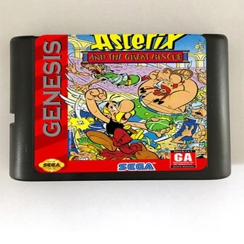 

Top quality 16 bit Sega MD game Cartridge for Megadrive Genesis system --- Asterix and the great rescue